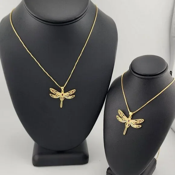 Last One Brand New Multi Colored DragonFly Necklace - Picture 4 of 12